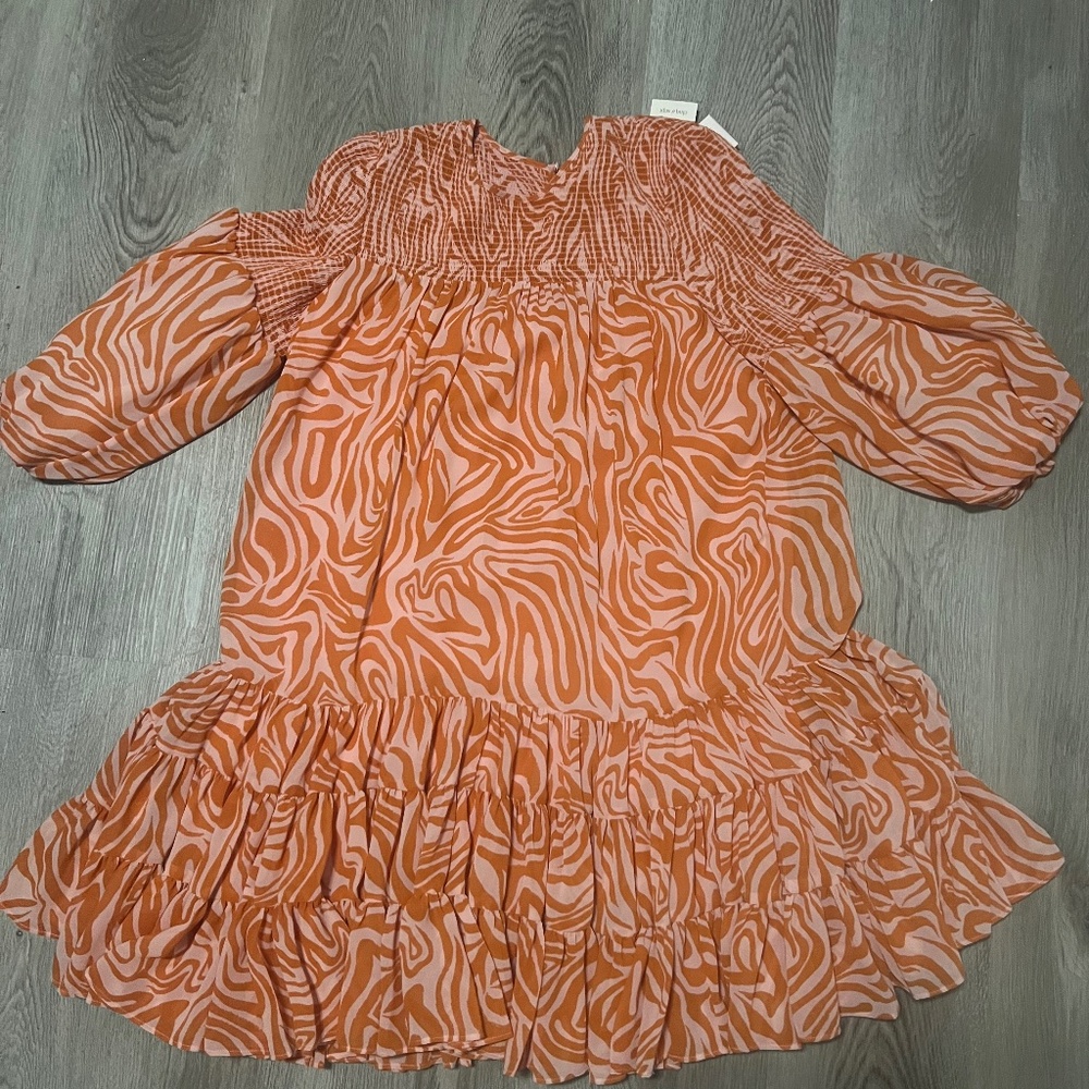 Cinq A Sept Billowed Sleeve Rika Dress